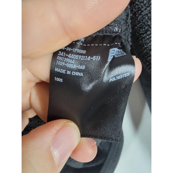 Uniqlo Womens Fleece Jacket Coat Black Full Zip Up Mock Neck Small S‎ - Picture 5 of 7